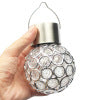 Solar Mini Crystal Ball Light Outdoor LED Garden Lawn Crack Ball Light Hanging Landscape Decorative Light