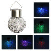 Solar Mini Crystal Ball Light Outdoor LED Garden Lawn Crack Ball Light Hanging Landscape Decorative Light
