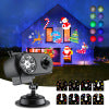LED Christmas projection lights Outdoor waterproof Halloween remote control Villa courtyard atmosphere decorated lawn lights